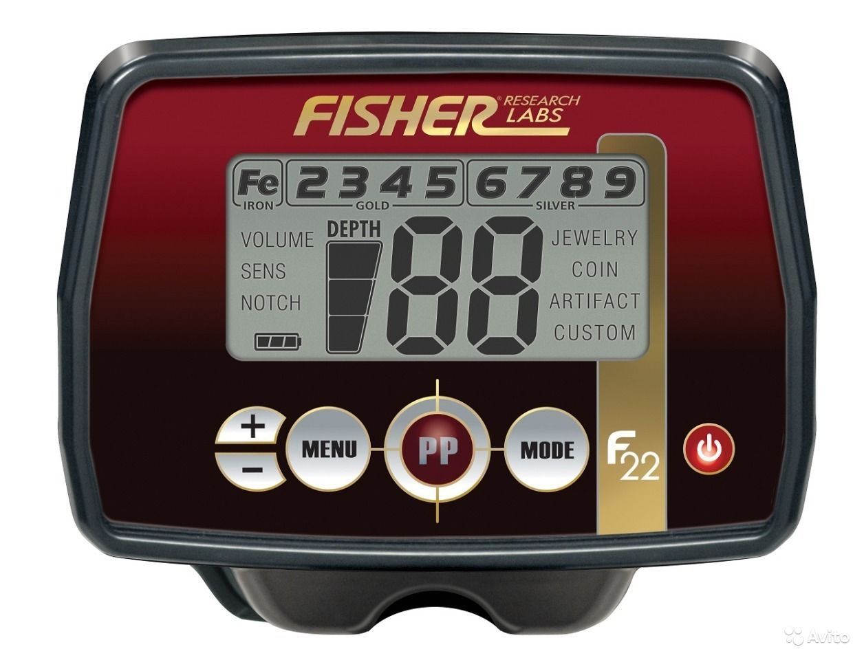 Дисплей металлоискателя Fisher F22